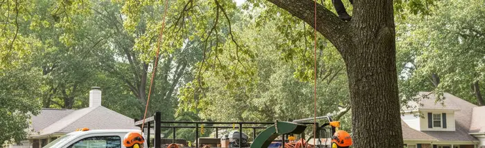 Professional tree service crew in Cherry Hill, NJ providing safe tree removal and trimming