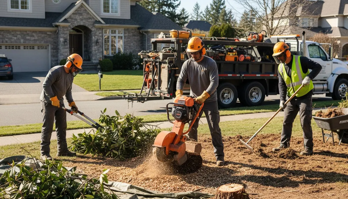 Cherry Hill, NJ shrub removal by Arbor Tree Care for overgrown landscaping cleanup