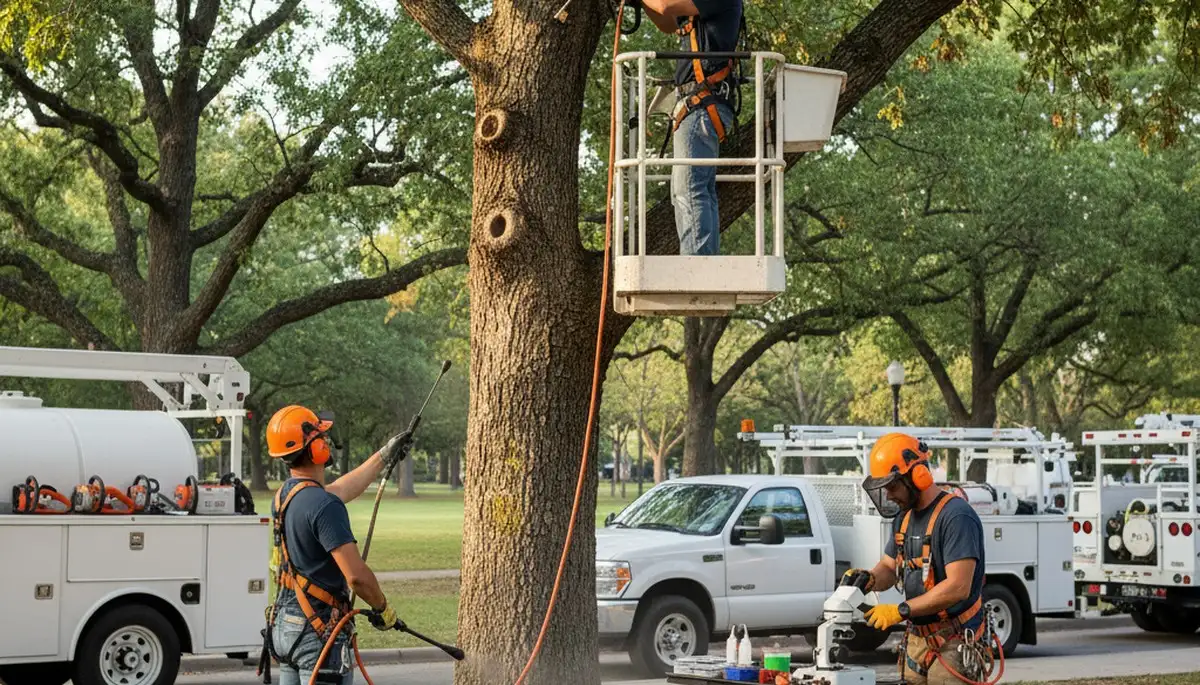 Tree disease treatment in Cherry Hill, NJ for fungal infection and tree decline control