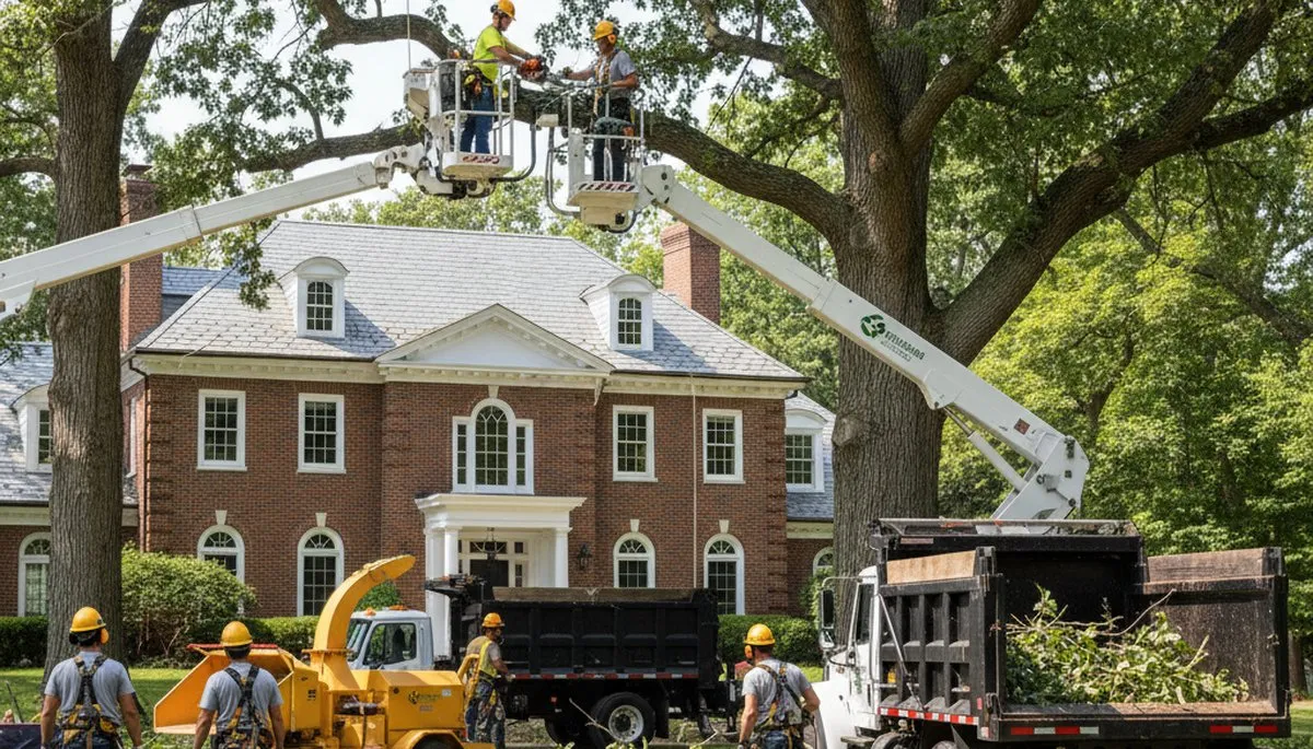 Tree service team in Cherry Hill, NJ providing professional tree care and removal services