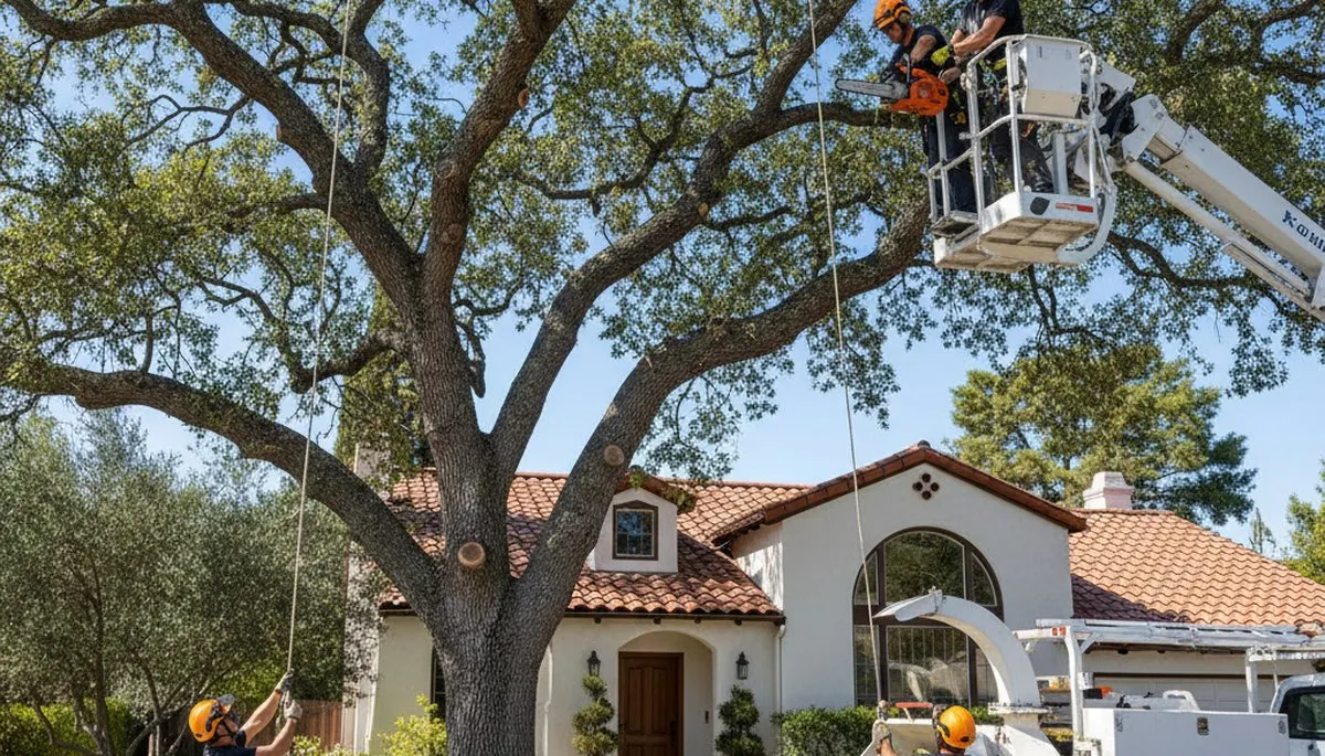 Tree service crew in Cherry Hill, NJ providing professional tree care and removal services