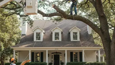 Tree service crew in Cherry Hill, NJ providing professional tree trimming and removal services