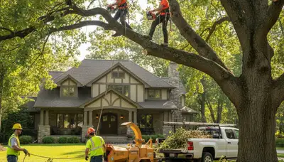 Cherry Hill, NJ tree service crew providing professional tree care and removal for local homeowners
