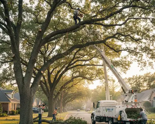 Tree trimming for mature neighborhood trees in Cherry Hill, NJ